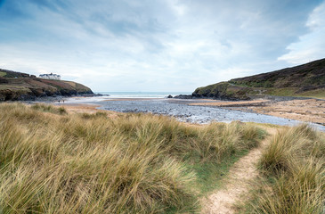 Poldhu Cove in Cornwall
