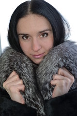 Girl in furs