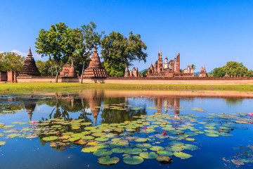 Sukhothai historical park in Sukhothai province of Thailand where has declared as a World Heritage...