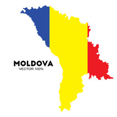 Fototapeta premium map of the republic of Moldova