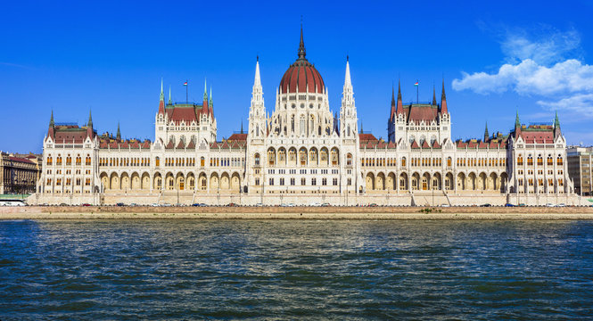 impressive Parliament in Budapest, Hungary
