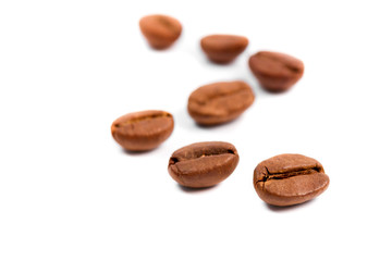 Coffee Beans isolated on white.