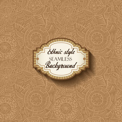Obraz premium Ethnic style background