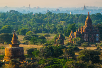 The ruin of ancient temple in Bagan City, Myanmar.