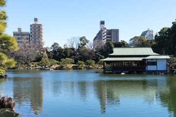 清澄庭園　涼亭