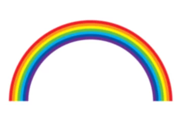 Poster Im Rahmen illustration of rainbow © Alekss