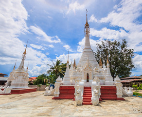 Pagoda and stupa at Inle lake, Shan state of Myanmar