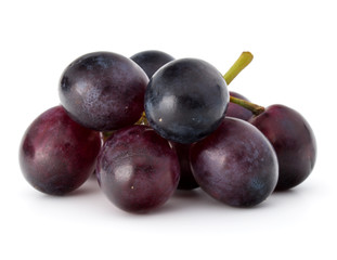 Red grape berry bunch isolated on white background cutout