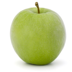 green apple isolated on white background cutout