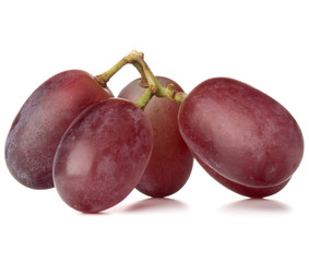 red grape bunch isolated on white background cutout