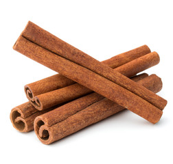 cinnamon stick spice isolated on white background closeup