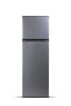 grey refrigerator