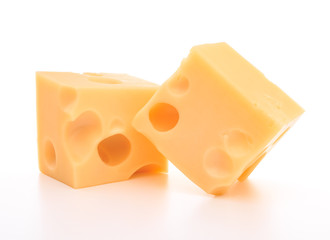 cheese isolated on white background cutout