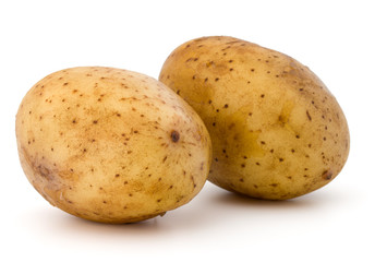 new potato tuber isolated on white background cutout