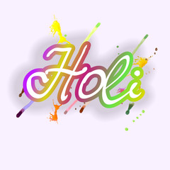 holiday holy isolated vector calligraphy festival of colors