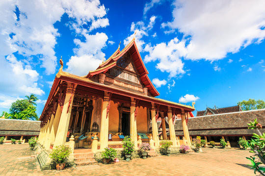 Wat Saket  in Vientiane of Laos 
