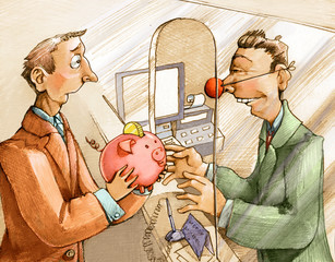 credibility of a bank humor draw