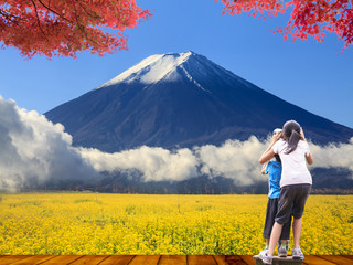 image of beautiful fuji mountain japan