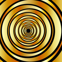 Naklejka premium High tech metallic ring background- optical illusion 
