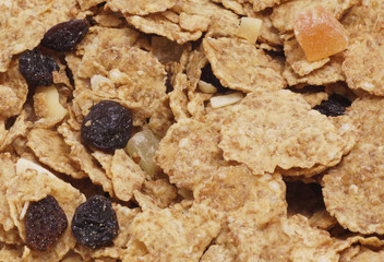 Muesli with raisins.