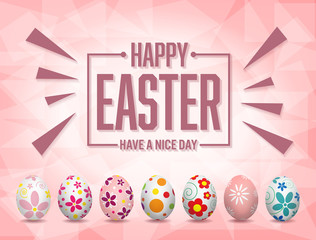 Happy easter day have anice day vector