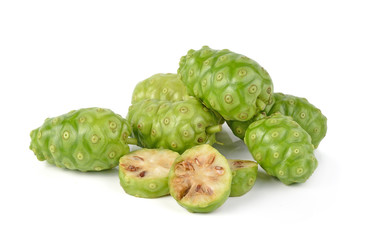  Great morinda isolated on white background