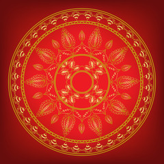 Mandala. Ethnic decorative elements. Hand drawn background. Islam, Arabic, Indian, ottoman motifs