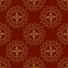 seamless decorative background, seamless ethnic background.   background in ethnic style, Indian ornament, circular background  in ethnic style