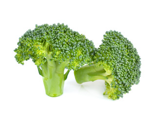  Broccoli on white background