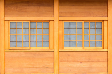 chinese wood window.