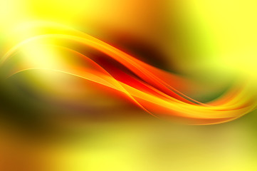 Waves Design Abstract Gold Light Background