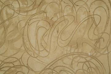 Detail of plastered wall as abstract background