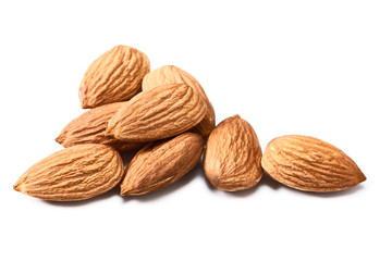 almond on white
