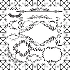 Art victorian old set