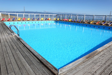 Swimming pool with stair