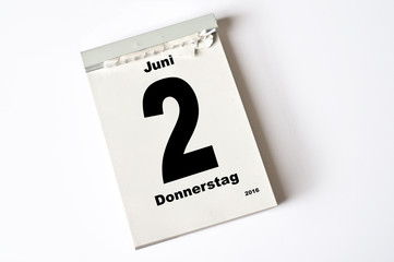 2. Juni 2016