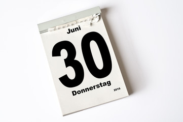 30. Juni 2016