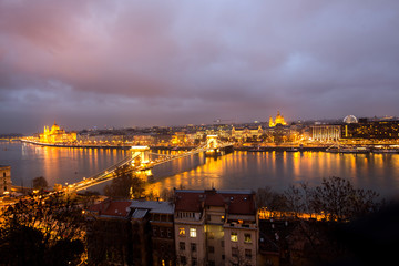 Fototapeta na wymiar Budapest by night