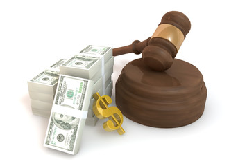 3d 100 dollar bill with Auction