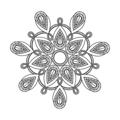Mandala. Floral decorative element