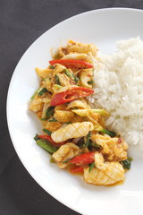 Stir Fried Squid with Salted Egg Yolk