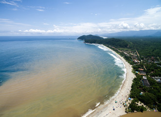 Aerial View of Barra do Una, Sao Paulo, Brazil