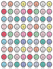 Zodiac Minilamlistic printable planner stickers for them Erin Condren planner or other planners as well