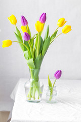 bunch of tulips. spring concept