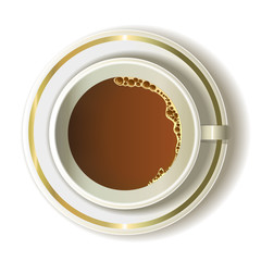 Чашка горячего кофе