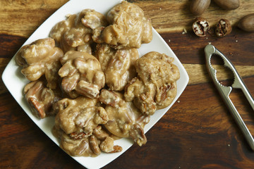 New Orleans Pralines on a plate