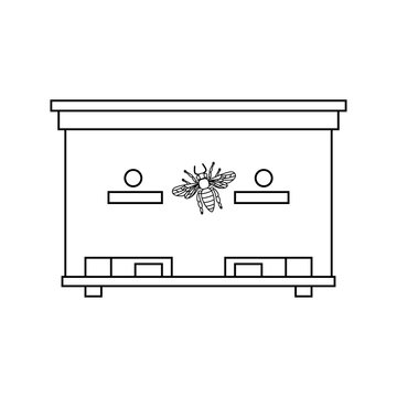 recommend clip art: bee beehive outline 