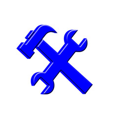 Fototapeta premium Tools on white background.