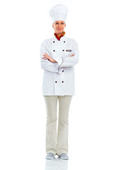 Beautiful chef woman.