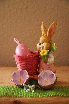 Dekoration mit Osterhase